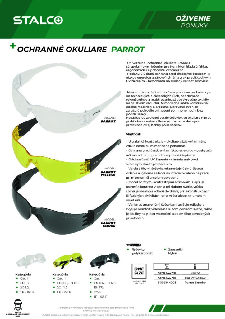OCHRANNÉ OKULIARE PARROT
