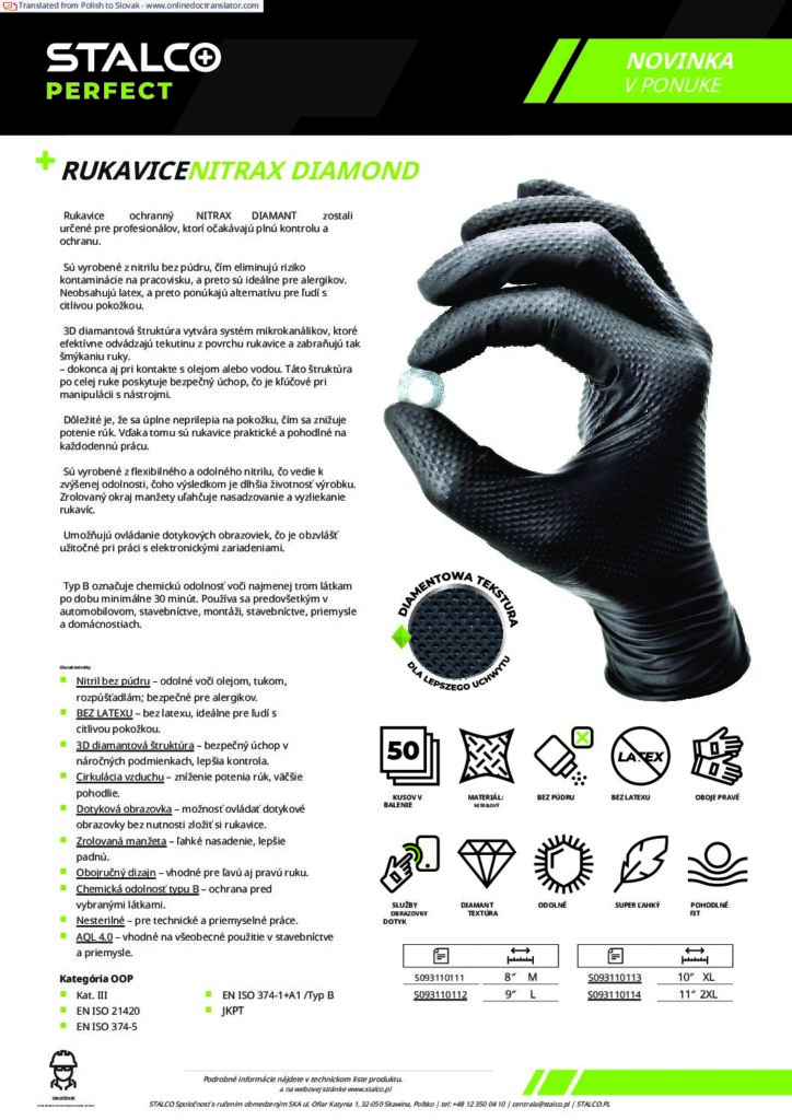 RUKAVICE NITRAX DIAMOND