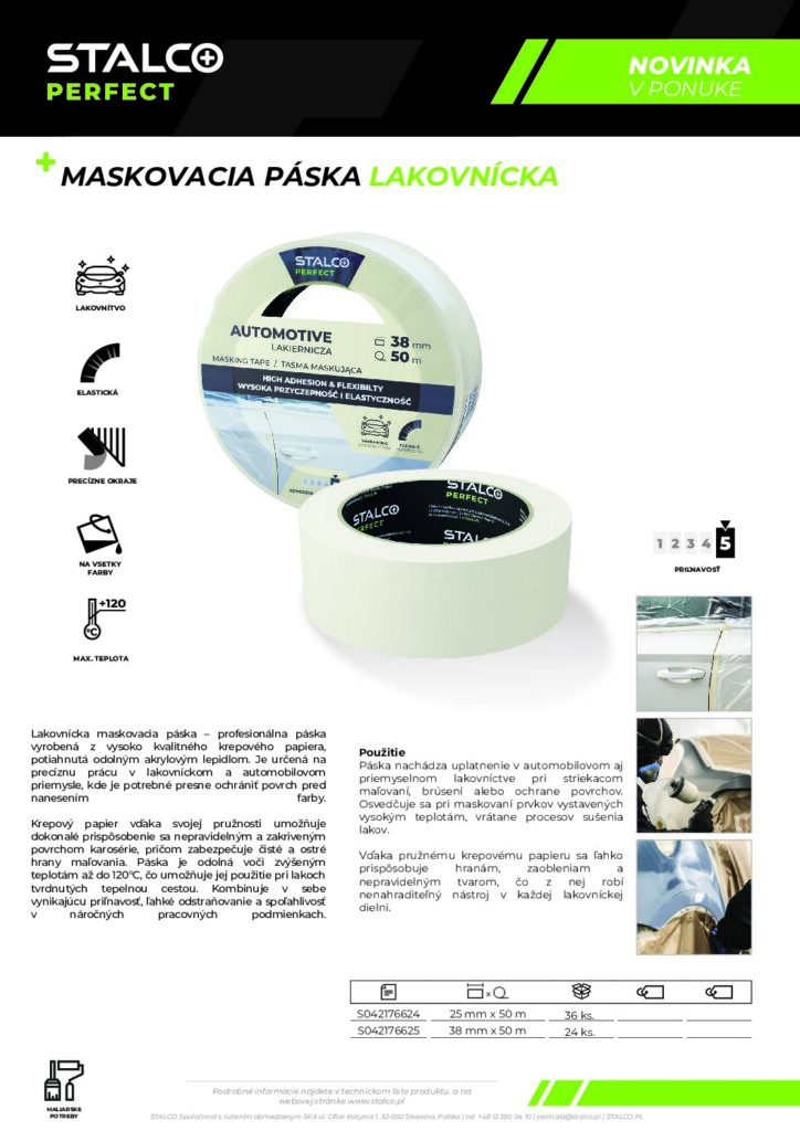 MASKOVACIA PÁSKA LAKOVNÍCKA