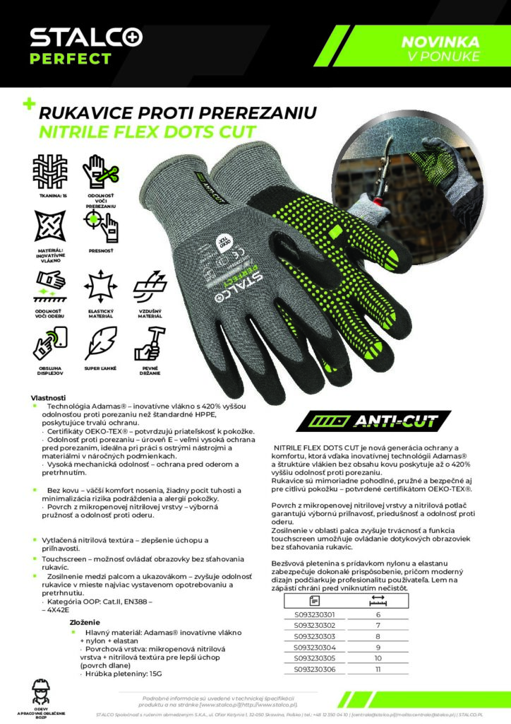 RUKAVICE NITRILE FLEX DOTS CUT