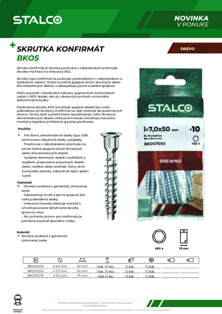 SKRUTKA KONFIRMÁT  BKOS