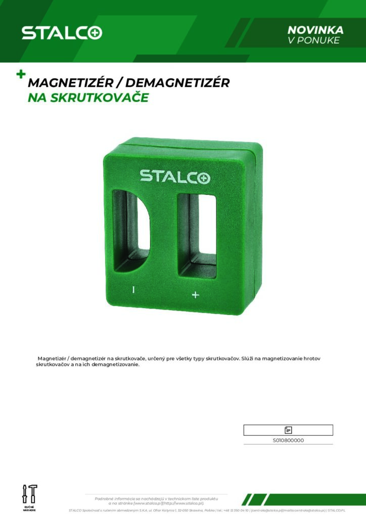 MAGNETIZÉR DEMAGNETIZÉR NA SKRUTKOVAČE