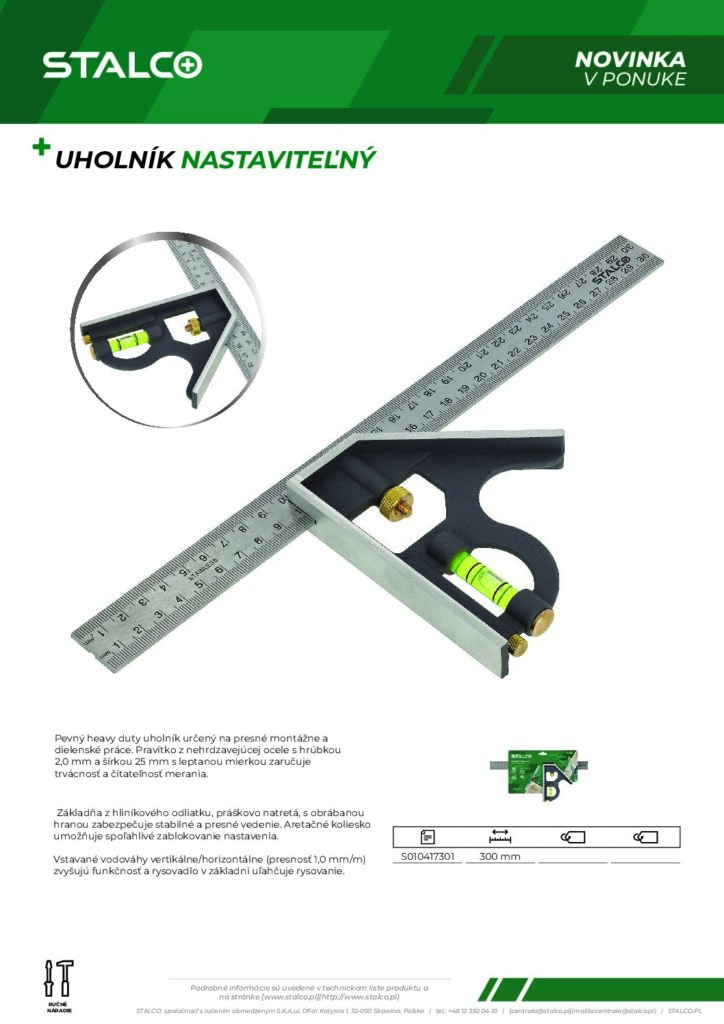 UHOLNÍK NASTAVITEĽNÝ