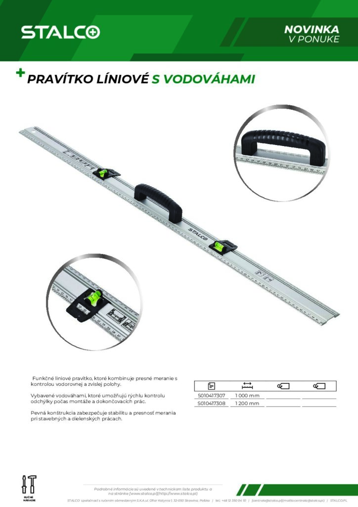 PRAVÍTKO LÍNIOVÉ S VODOVÁHAMI