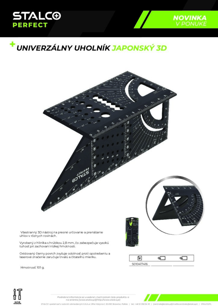 UNIVERZÁLNY UHOLNÍK JAPONSKÝ 3D