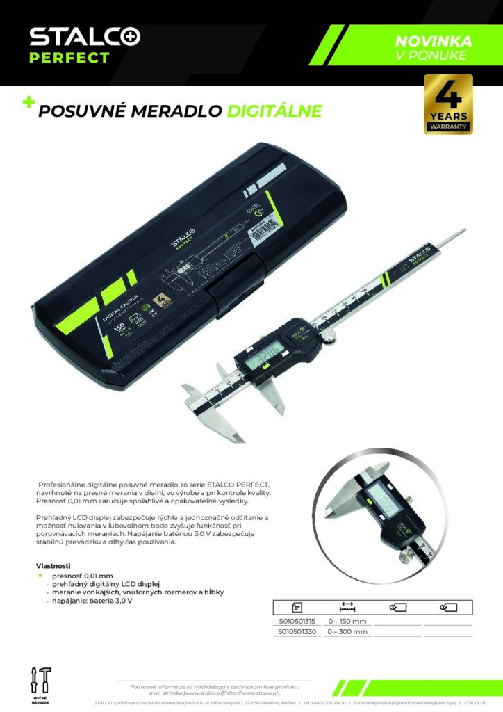 POSUVNÉ MERADLO DIGITÁLNE