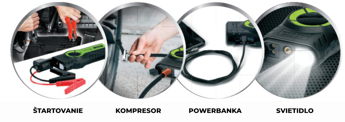 Prehľad hlavných funkcií, technických parametrov a výhod štartovacieho zariadenia STALCO PERFECT JumpPulse AIR S056598762