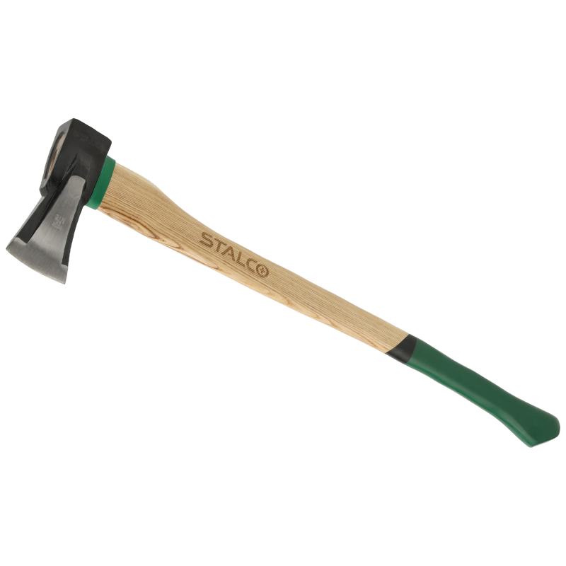 Štiepacia sekera Stalco 2kg s klinom a dreveným poriskom pre ťažké polená, kód  S012332200