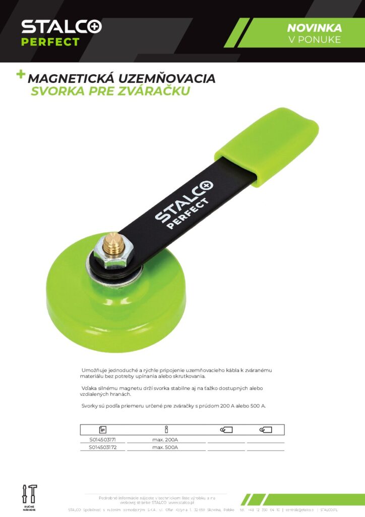 MAGNETICKÁ UZEMŇOVACIA  SVORKA PRE ZVÁRAČKU